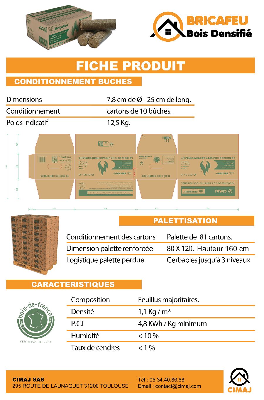 Bricafeu® Bois Densifié (Disponible Février 2026) – Image 3